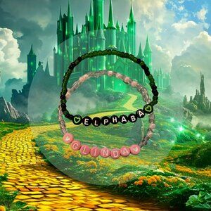 Elphie & Galinda Seed Bead Bracelets (Set)